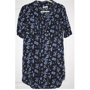 Equipment silk leopard print shirt dress.